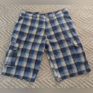Beyond The Limit Plaid Cargo Shorts
